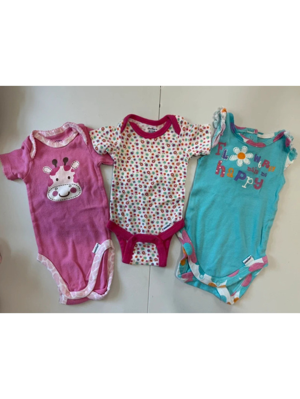 3 Pack Vintage Newborn Gerber Onesies